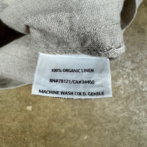 Eileen Fisher Women’s Petite Small Organic‎ Linen Pants Stone Straight Leg - Picture 10 of 14